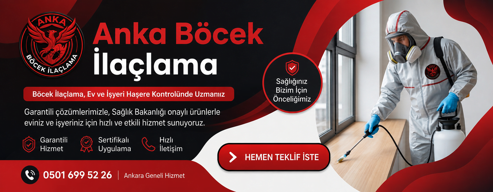 Anka Böcek İlaçlama - Ankara Garantili Haşere Kontrol